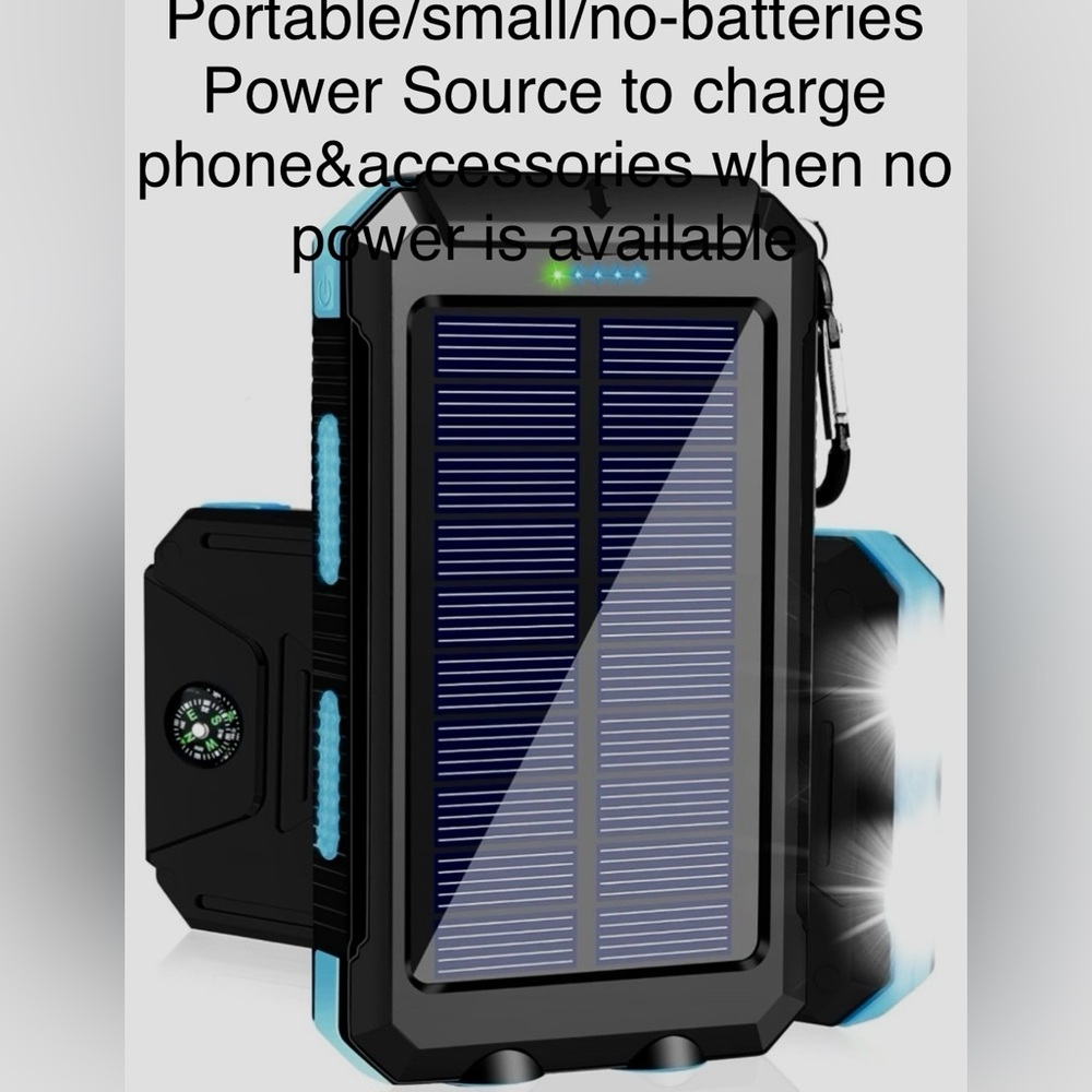 NEW Power (storage) BankCharger T411 charges Phone+ Portable/fast/Solar&Electric